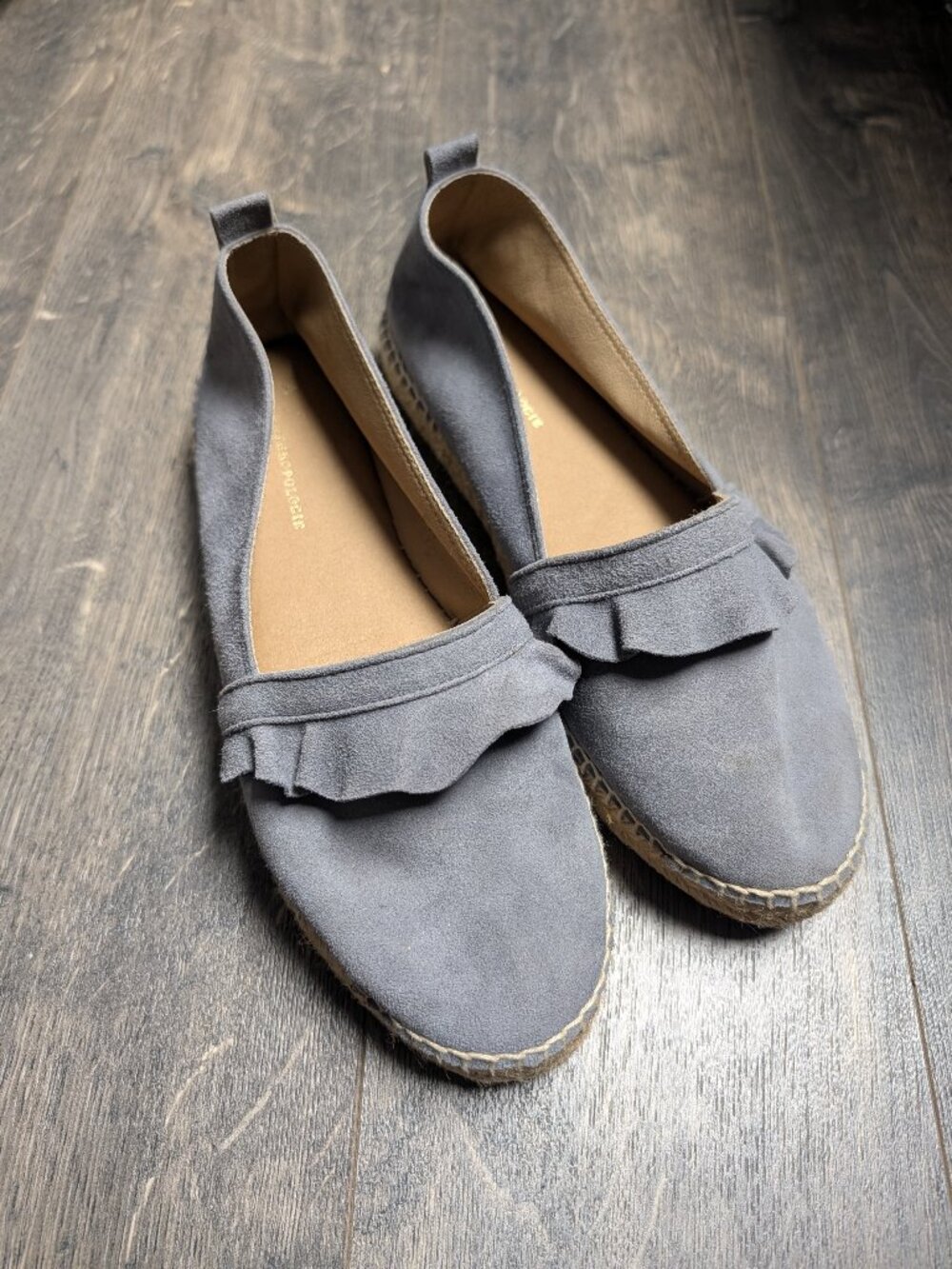 Anthropologie Innova Ruffled Espadrilles - size 38